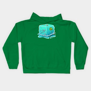 Cute Gelatinous Cube Kids Hoodie